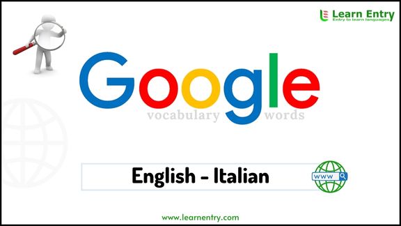 Google vocabulary words in Italian and English - Common Italian Vocabulary