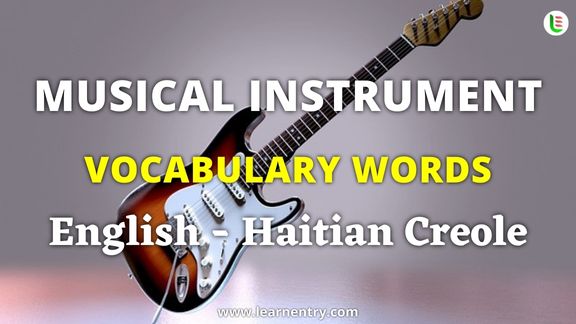 Musical Instrument names in Haitian creole and English