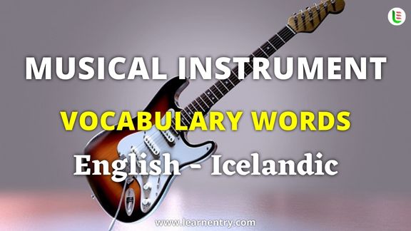 Musical Instrument names in Icelandic and English