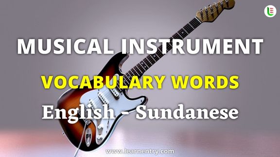 Musical Instrument names in Sundanese and English