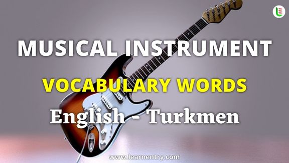 Musical Instrument names in Turkmen and English