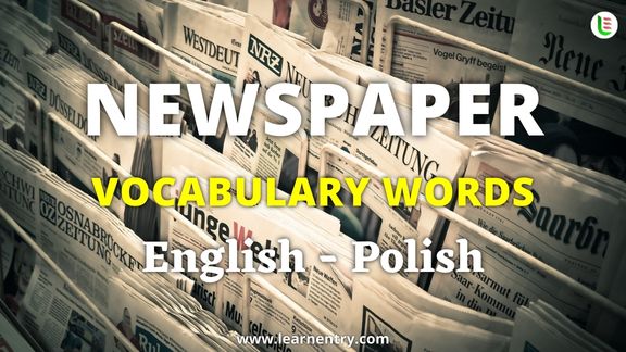 Newspaper vocabulary words in Polish and English - Common Polish Vocabulary