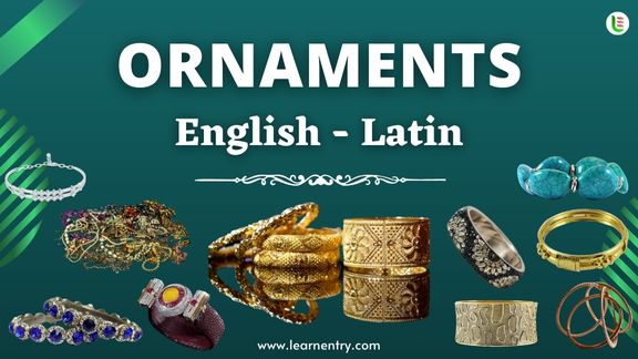 Ornaments names in Latin and English - Common Latin Vocabulary