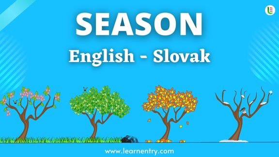 Season names in Slovak and English - Common Slovak Vocabulary