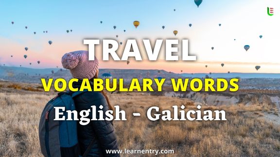 Travel vocabulary words in Galician and English - Common Galician Vocabulary